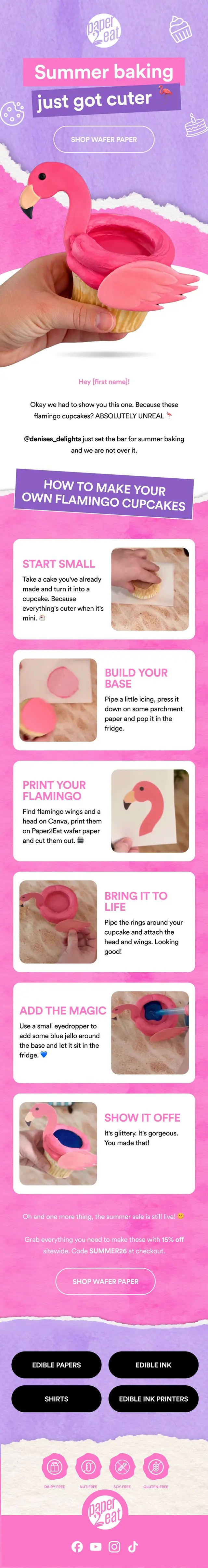 Edible wafer paper sale email